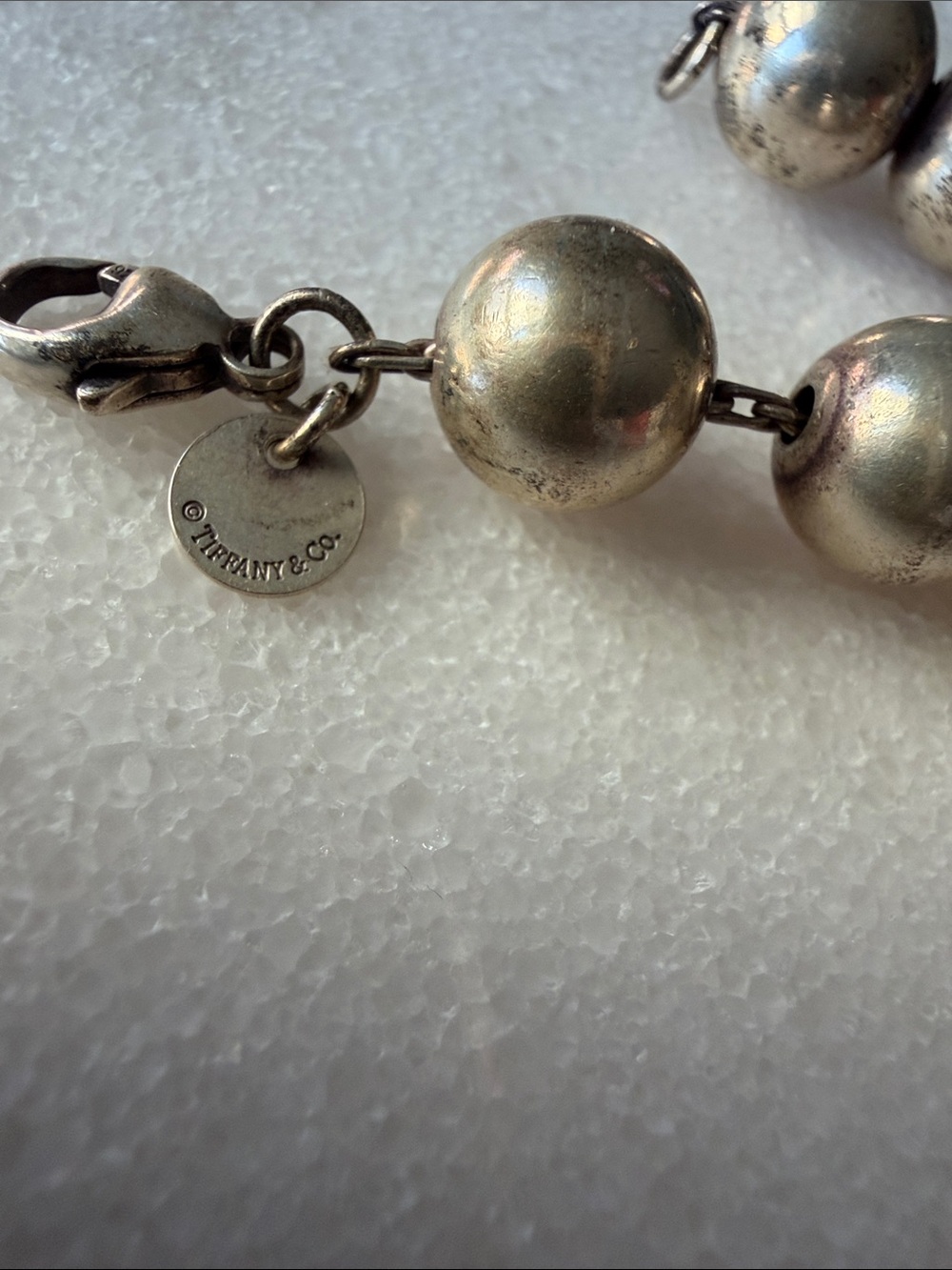 Tiffany & Co. Antique Silver Bead Bracelet